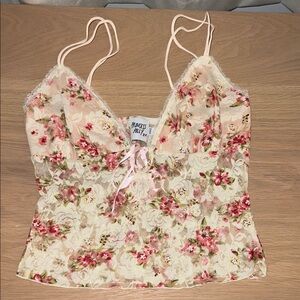 Princess Polly Floral Lace Cami Top